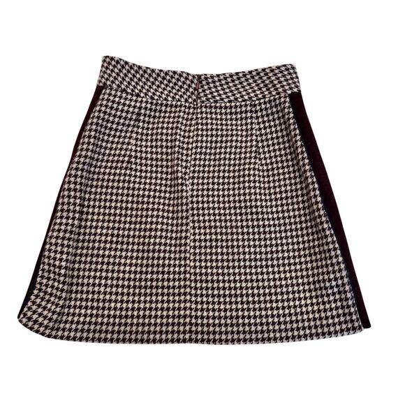 Zara Houndstooth Clueless Schoolgirl Wool Mini Skirt XS - Picture 4 of 10